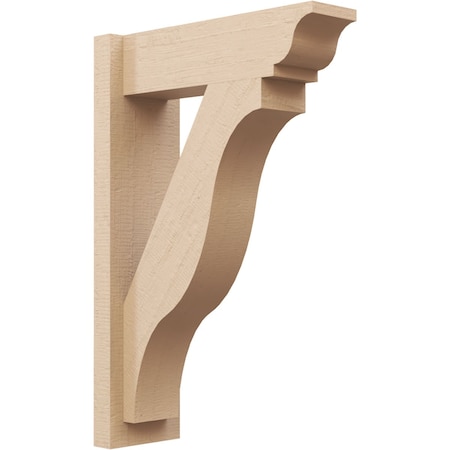 Ekena Millwork 5 1/2-in W x 16-in D x 24-in H Funston Trad Rough Cedar Woodgrain TimberThane Outlooker, Primed Tan OUTUR055X16X24FST04RCPR